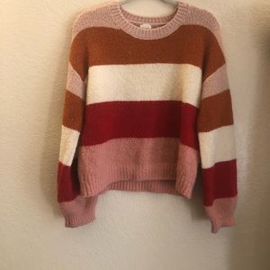 Freshman 1996 Striped Crew Neck Sweater